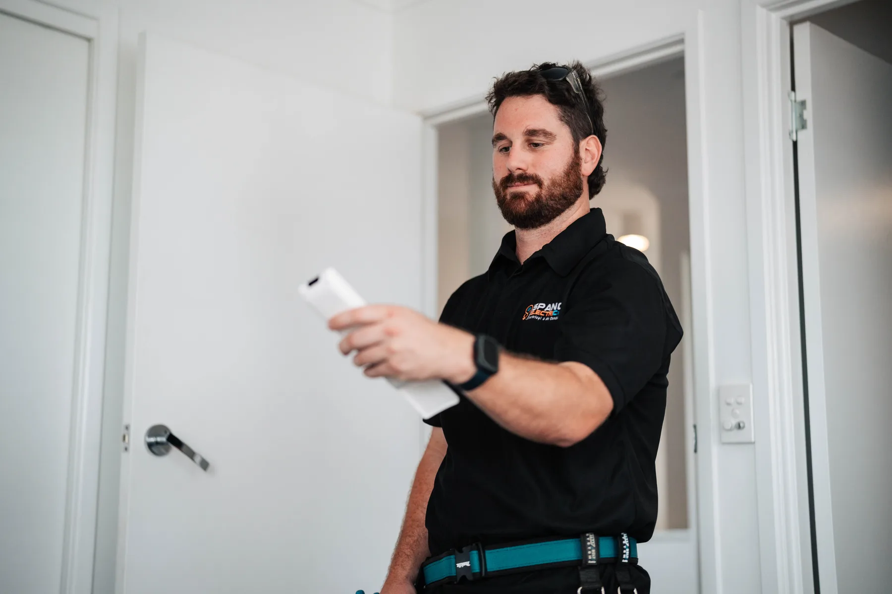 Spanos Air Conditioning Technician Inspecting System