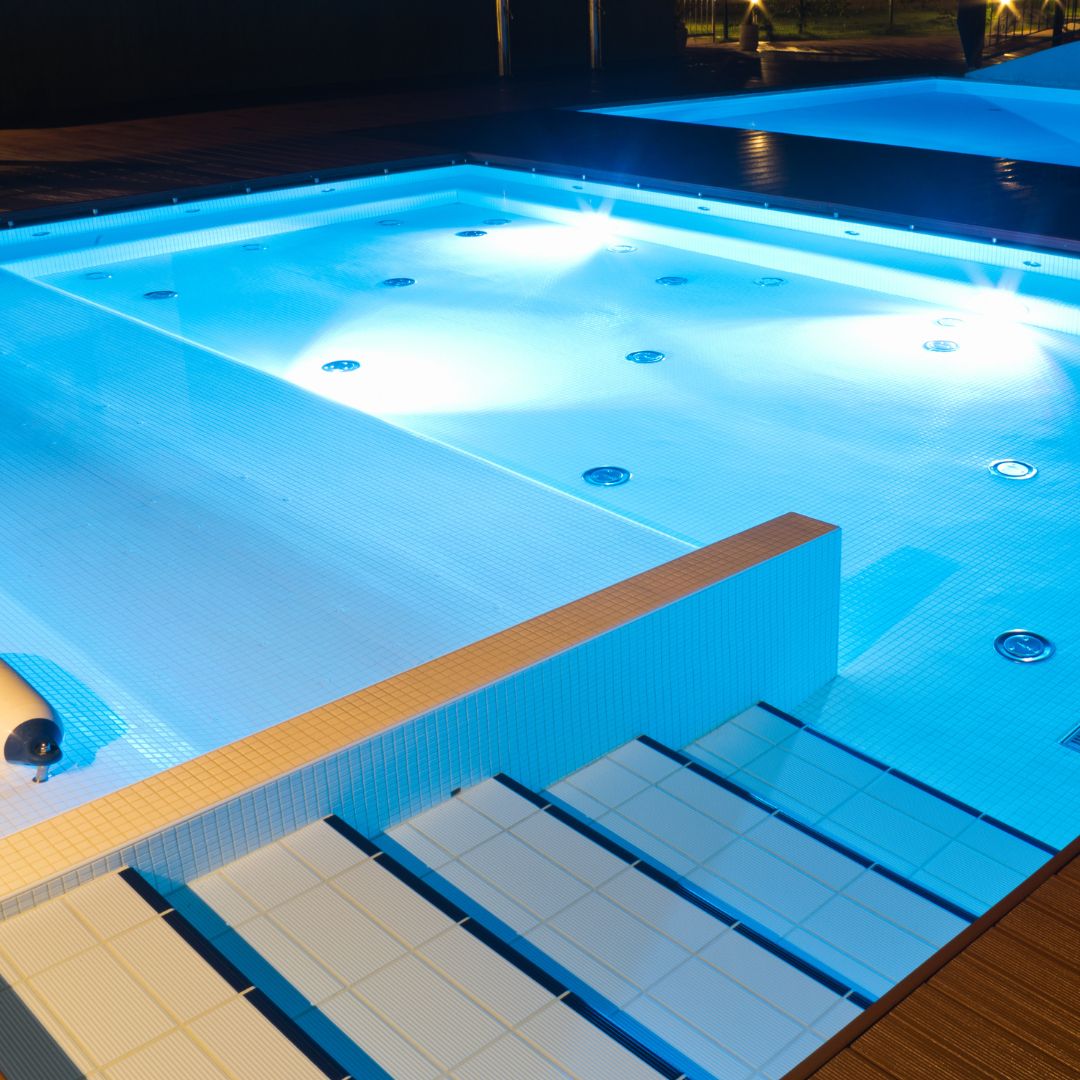 pool lighting installation - spa bath lighting